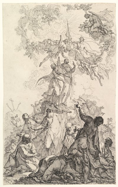 Die Himmelfahrt Christi, ca. 1750 von Johann Ignatz Zimbal