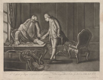 Der verlorene Sohn fordert sein Erbe von Johann Jacobus Haid