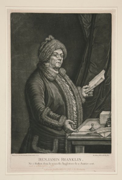 Benjamin Franklin von Johann Martin Will