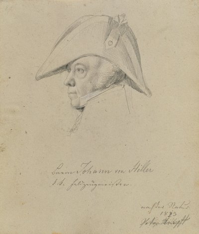 Baron Johann von Hiller von Johann Peter Krafft