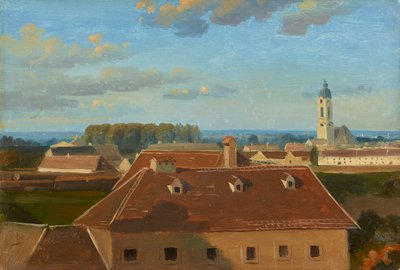 Blick über das Schanzel zum Augarten von Johann Peter Krafft