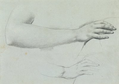 Handstudie zu "Arindal und Daura" von Johann Peter Krafft