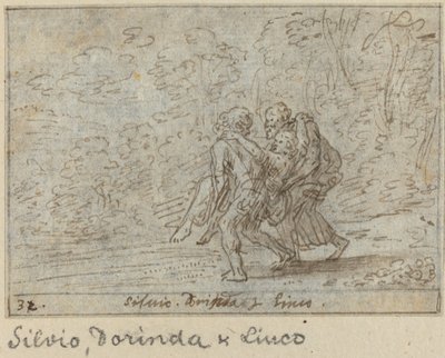 Silvio, Dorinda und Linco von Johann Wilhelm Baur