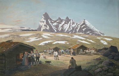 Weideleben unter Skagastølstinderne von Johannes Flintoe
