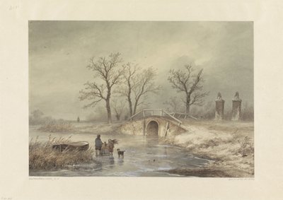 Winterlandschaft von Johannes Franciscus Hoppenbrouwers