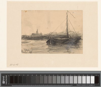Ansicht von Haarlem vom Wasser von Johannes Gijsbert Vogel