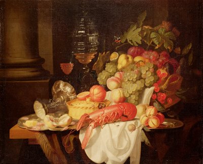 Stillleben mit Hummer von Johannes Hannot