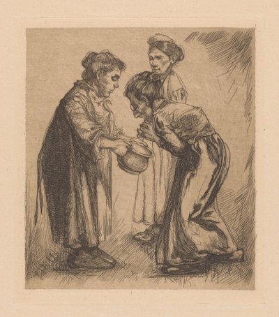 Drei Frauen mit Topf von Johannes Josephus Aarts