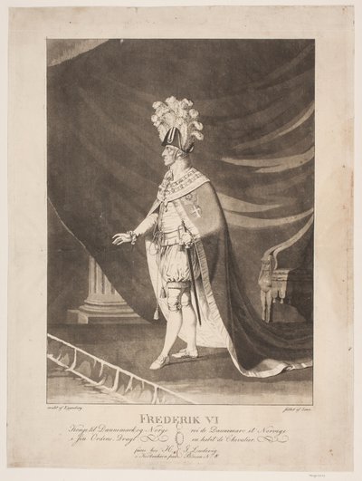 Frederik VI in Ordenskleidung von Johannes Senn