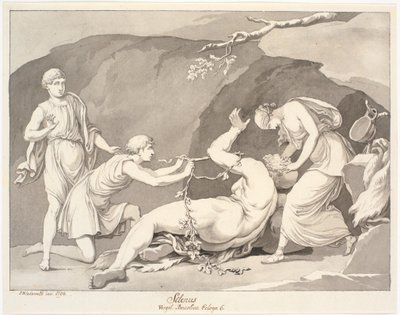 Silenus / Virgil. Bucolia Ecloga 6. von Johannes Wiedewelt