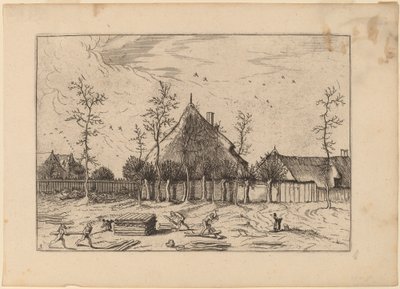 Bauernhof von Johannes and Lucas van Doetechum after Master of the Small Landscapes