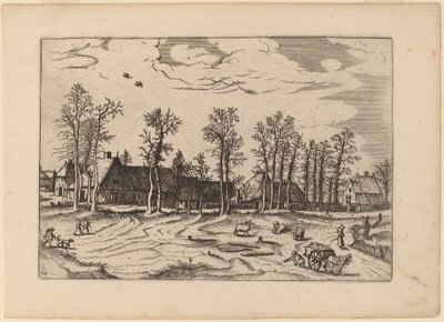 Bauernhöfe von Johannes and Lucas van Doetechum after Master of the Small Landscapes