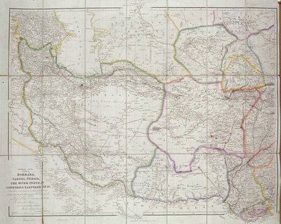 Karte von Zentralasien, 1834 von John Arrowsmith