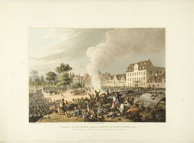 Verfolgung der Franzosen durch Leipzig von John Augustus Atkinson