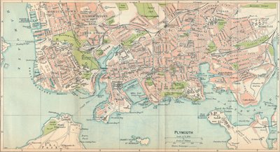Plymouth, 20. Jahrhundert von John Bartholomew
