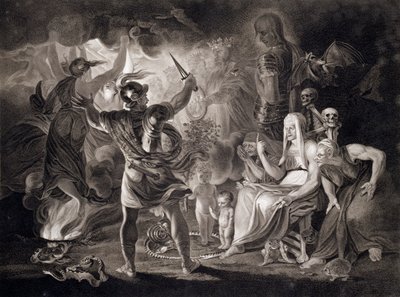 Macbeth, die drei Hexen und Hekate, 1805 von John Boydell