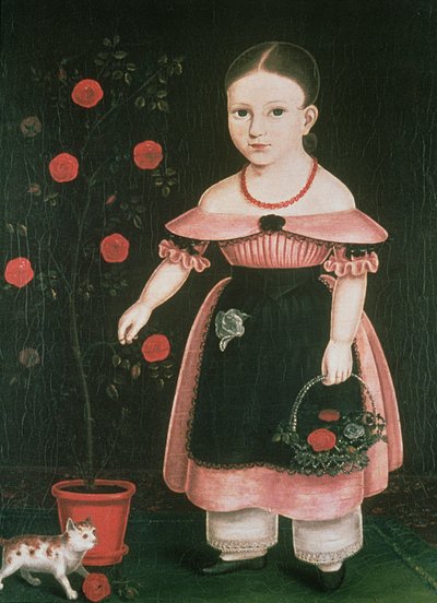 Kleines Mädchen in Lavendel, ca. 1840 von John Bradley