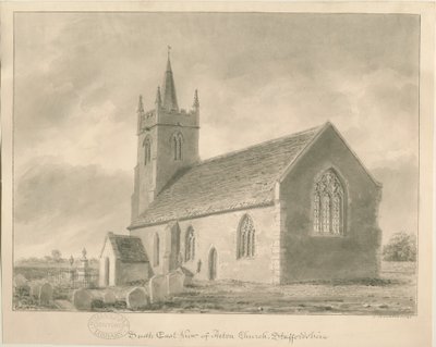 Acton Trussell Kirche von John Buckler