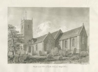 Enville Kirche: Sepiazeichnung, 1846 von John Buckler