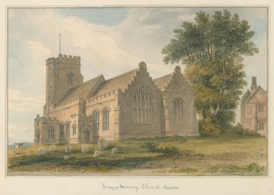 Essex - Layer Marney Kirche, 1825 von John Buckler