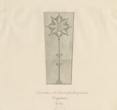 Hanbury Kirche - Grabstein von John Buckler
