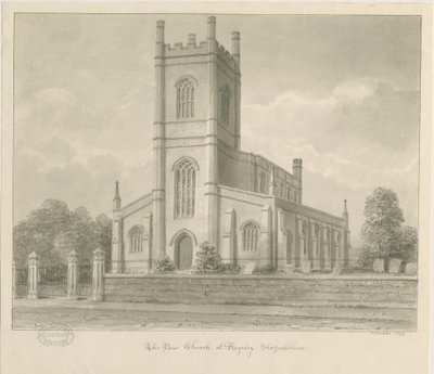 Rugeley Kirche (Neu) von John Buckler