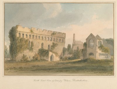Wales - Pembrokeshire - Llanfey Palast, 1815 von John Buckler