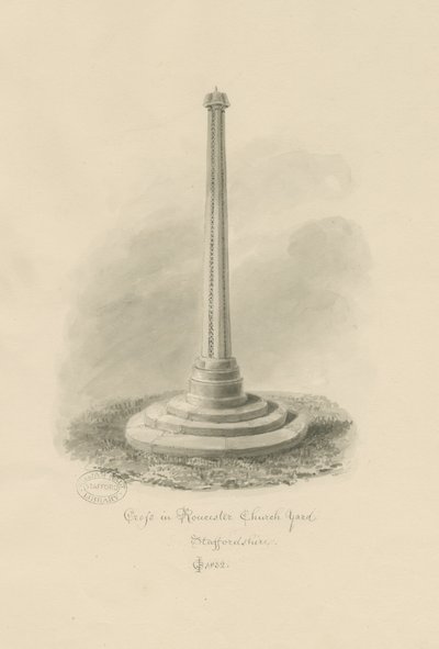 Rocester Kirchhof - Kreuz von John Chessell Buckler