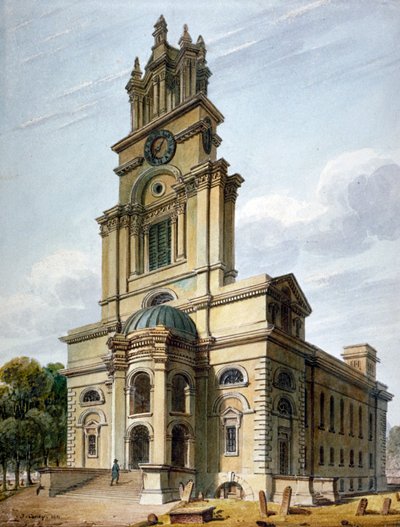 Kirche St. Anne, Limehouse, London, 1811 von John Coney