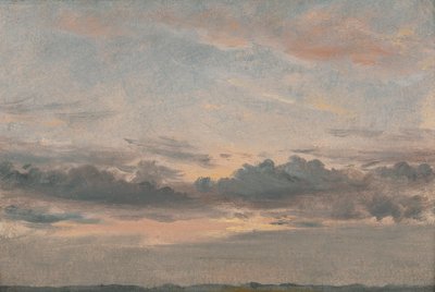 Eine Wolkenstudie, Sonnenuntergang von John Constable