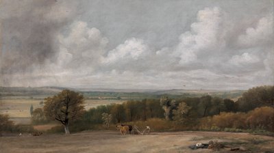 Pflügszene in Suffolk von John Constable