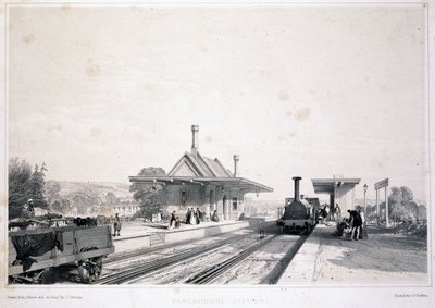 Bahnhof Pangbourne, 1846 von John Cooke Bourne