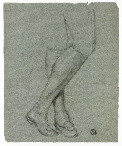 Gekreuzte Beine einer stehenden Figur von John Downman