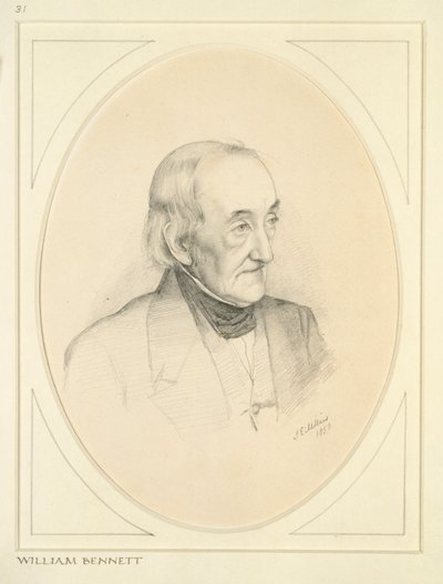 Porträt von William Bennett, 1850 von John Everett Millais