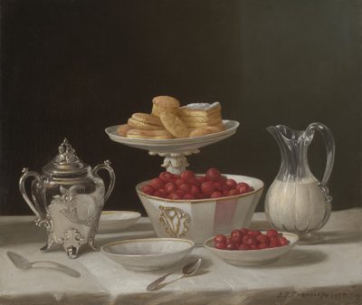 Dessert-Stillleben, 1855 von John F. Francis