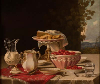 Erdbeeren und Sahne, 1879 von John F. Francis