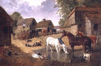 Das Heuwagen beladen von John Frederick Herring Jnr