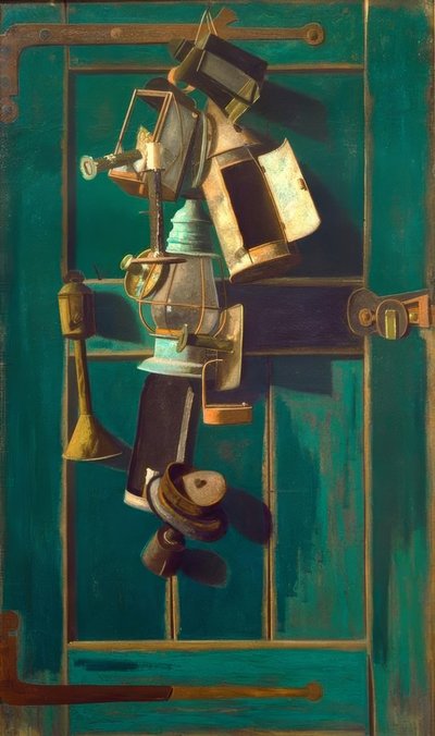 Stillleben mit Laternen von John Frederick Peto
