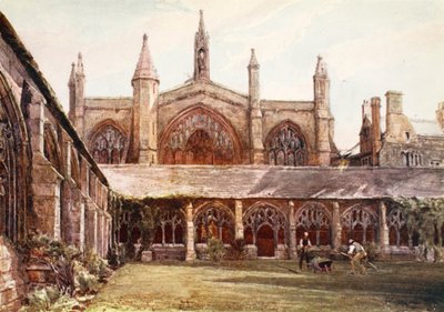 Die Kreuzgänge, New College von John Fulleylove