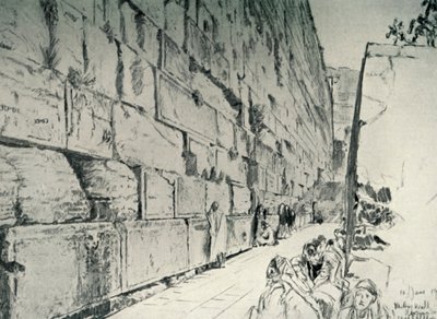 Die Klagemauer, 1902 von John Fulleylove