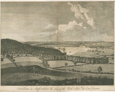 Trentham Hall: Gravur von John Harris