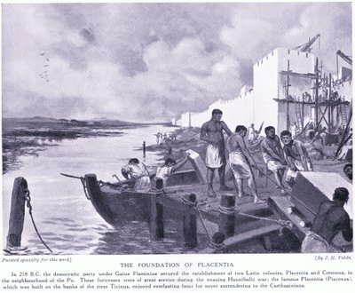 Die Gründung von Placentia 218 v. Chr. von John Harris Valda