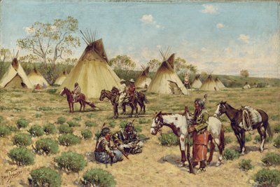 Sioux-Lager, Porcupine, 1910 von John Hauser