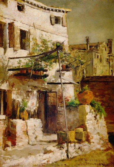 Eine venezianische Szene, 1877 von John Henry Twachtman