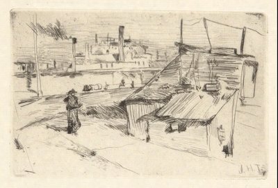 Bridgeport Shanties von John Henry Twachtman
