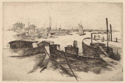 Der Hafen, Bridgeport von John Henry Twachtman