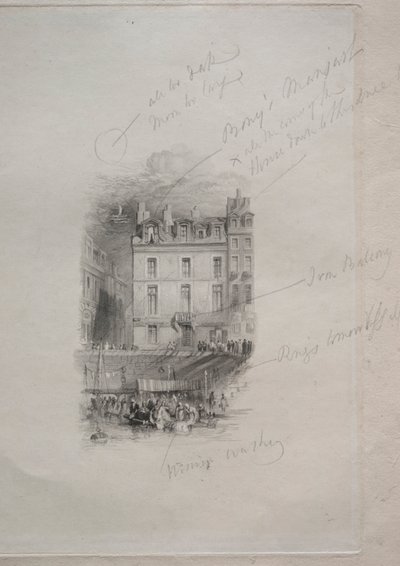 Napoleons Unterkunft, Quai Conti von John Horsburgh
