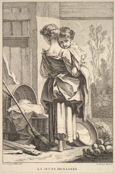 Die junge Haushälterin, 1741-63 von John Ingram