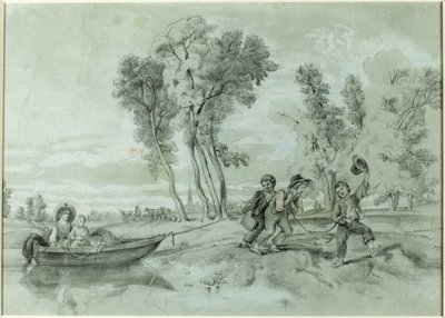 Eine ländliche Szene von John La Farge
