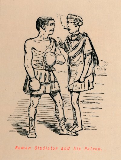 Römischer Gladiator und sein Patron von John Leech